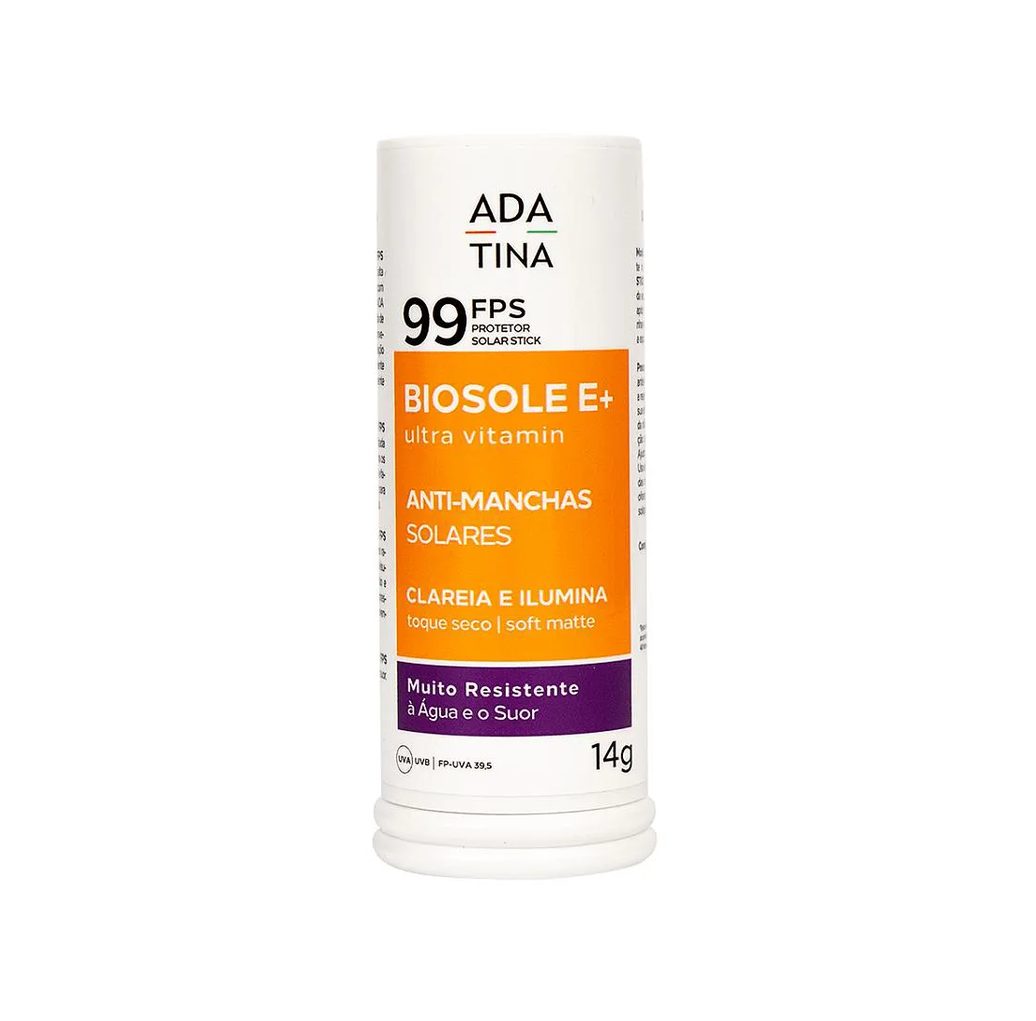 Ada Tina Biosole e+ Ultra Vitamin Fps 99 - Protetor Solar Stick 14G