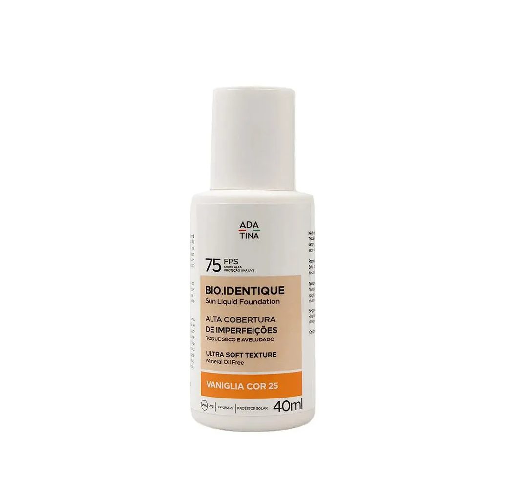 Ada Tina Bio.Identique Fps 75 Vaniglia - Protetor Solar Extra Fluido 40Ml