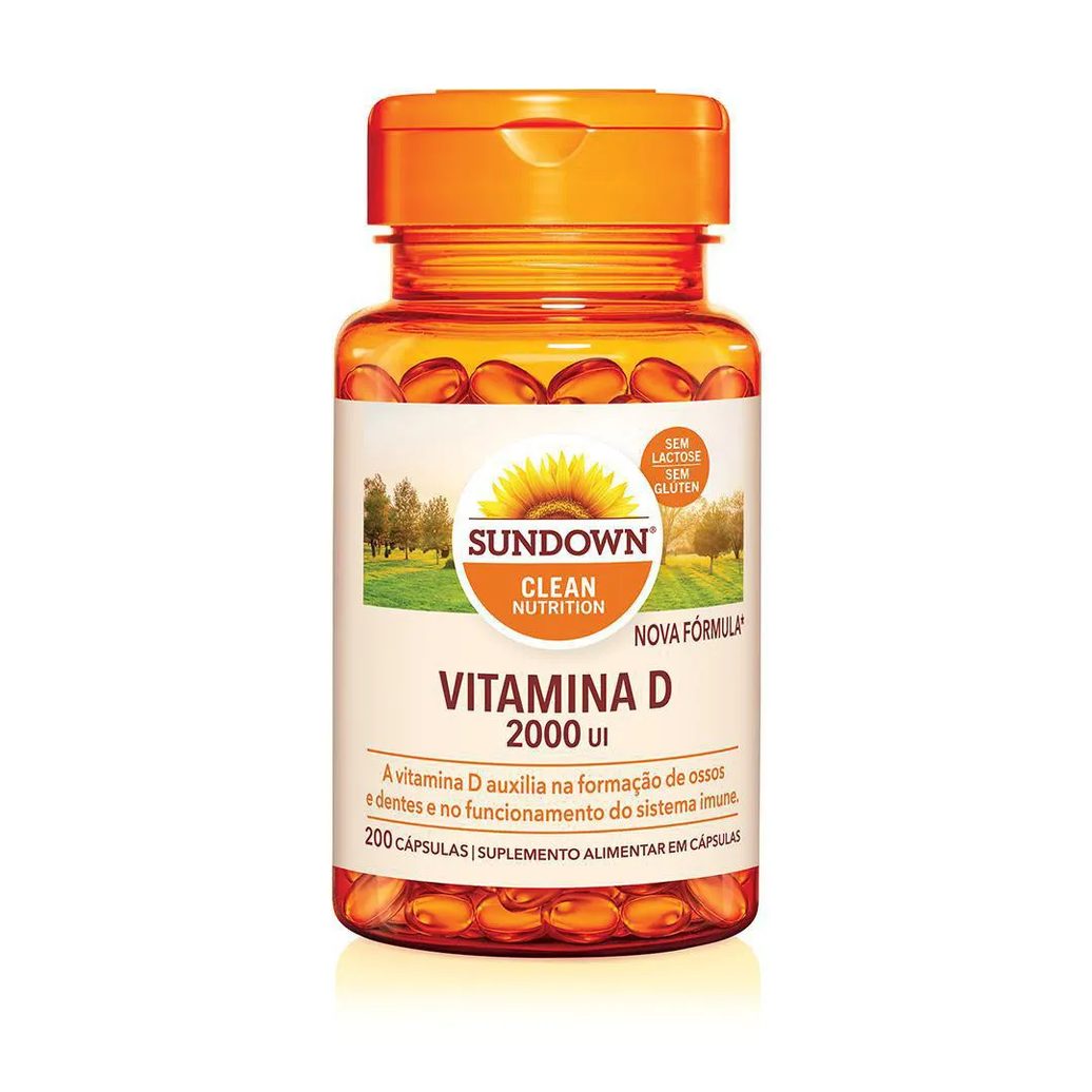 Vitamina D 2.000UI Sundown 200 cápsulas