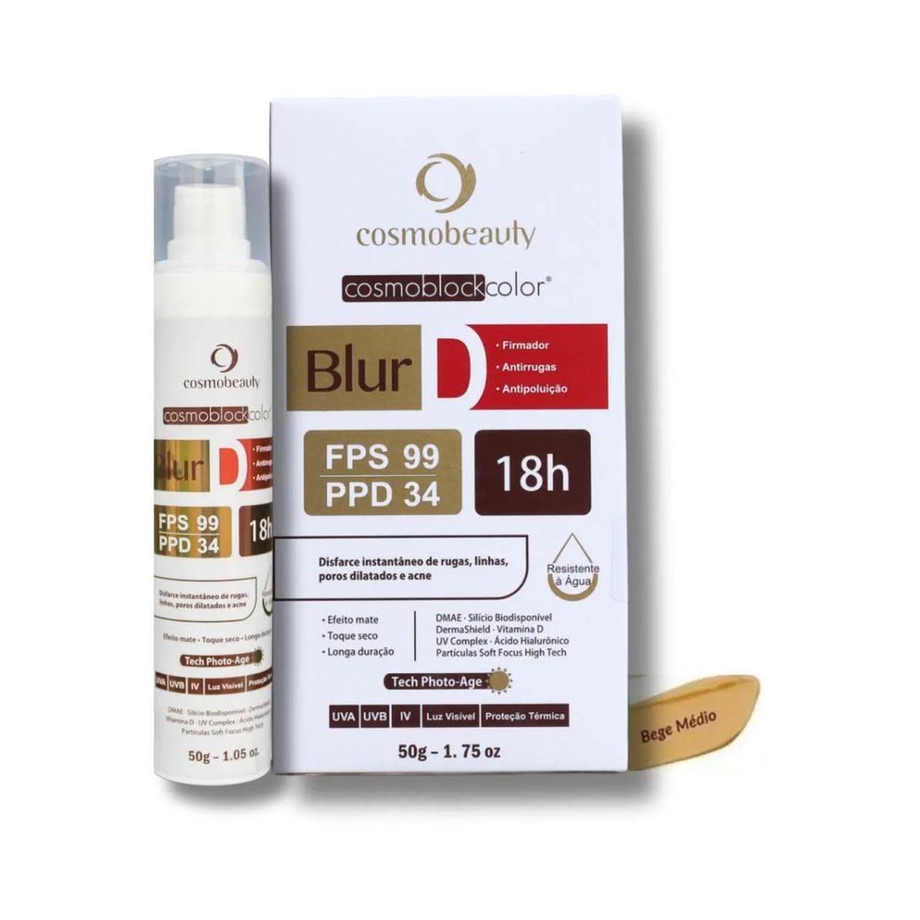 Cosmobeauty Cosmoblock Blur D 18h Firmador Fps 99 50g - Bege Médio