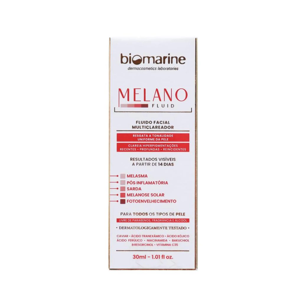 Biomarine Fluido Facial Multiclareador Melano Fluid 30Ml