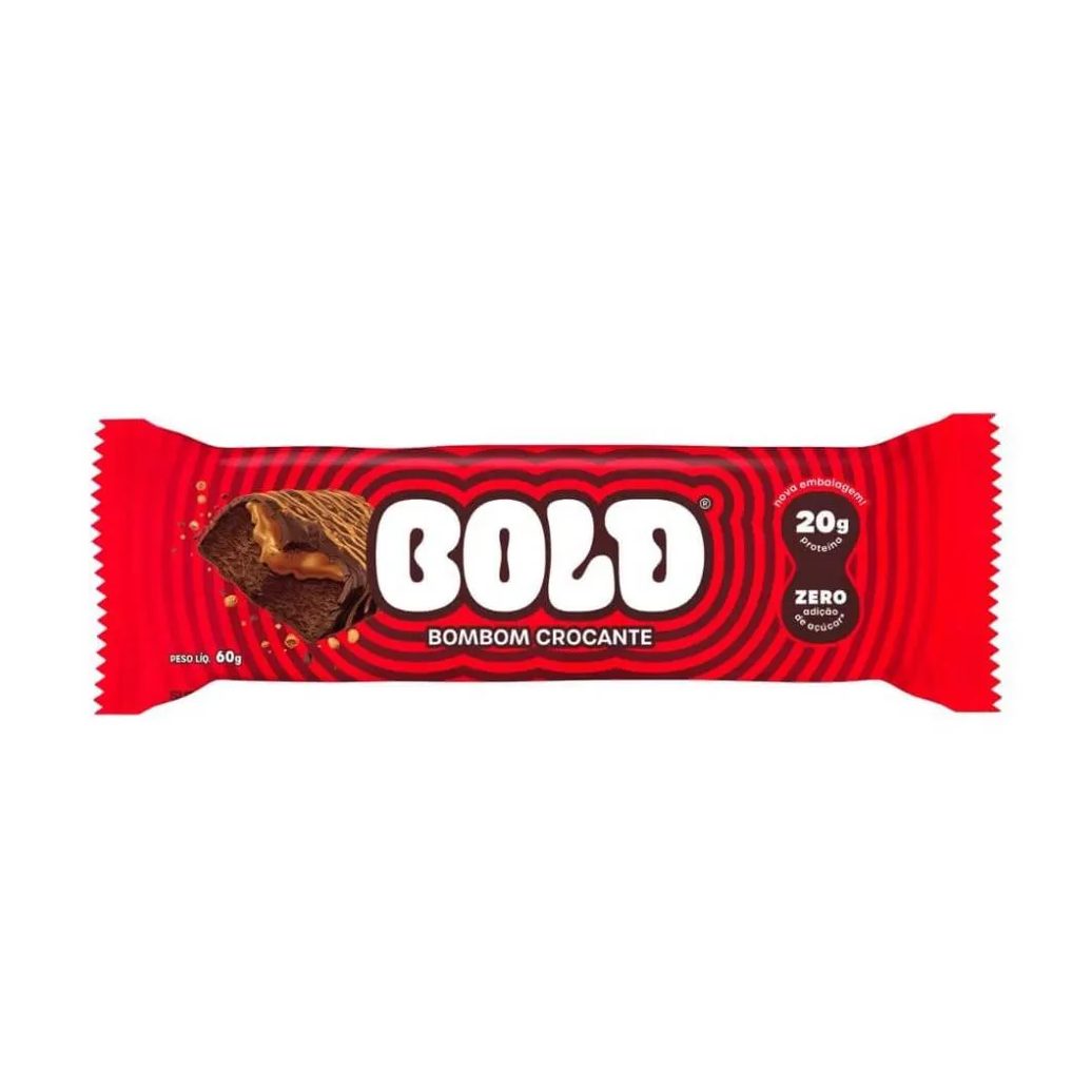 Bold Bar (60g) - Sabor: Bombom Crocante.