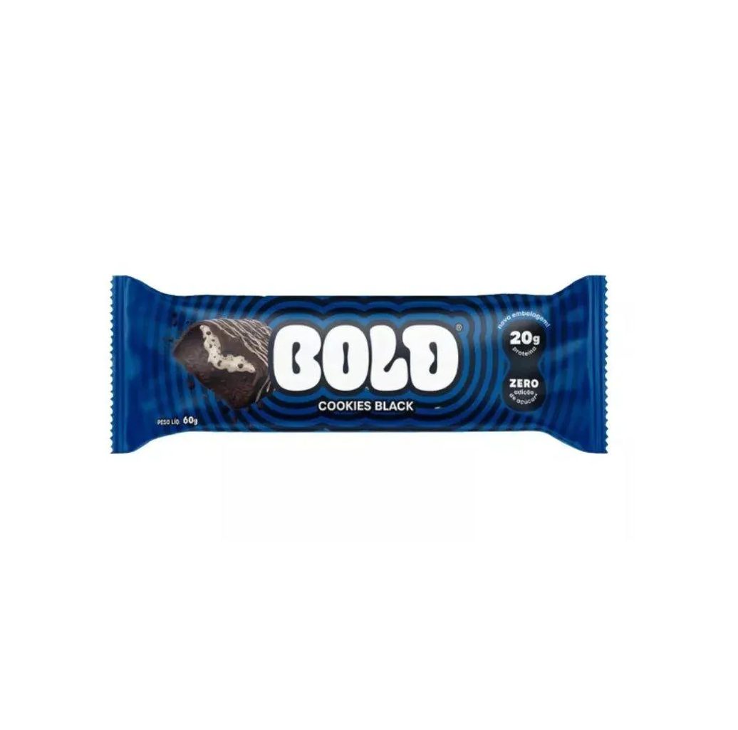 Bold Bar (60g) - Sabor: Cookies Black.