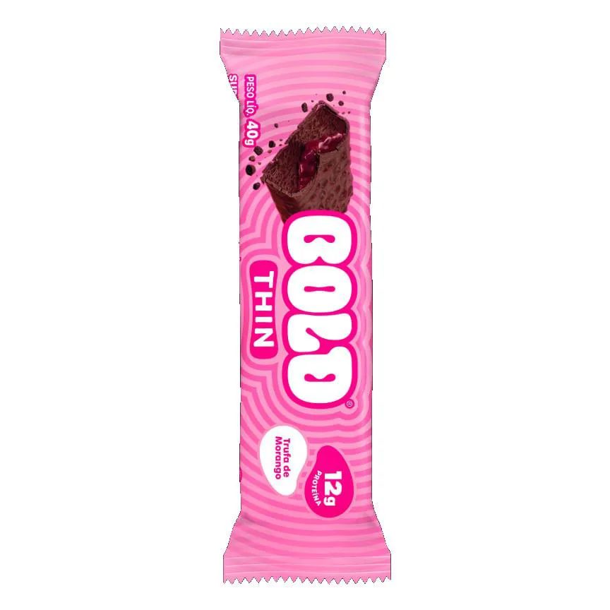 Bold Thin Trufa de Morango Bold Snacks 40g