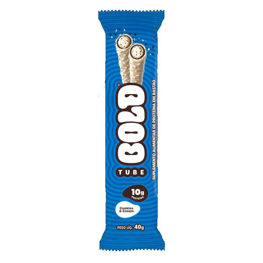 Bold Tube Cookies &amp; Cream Bold Snacks 40g