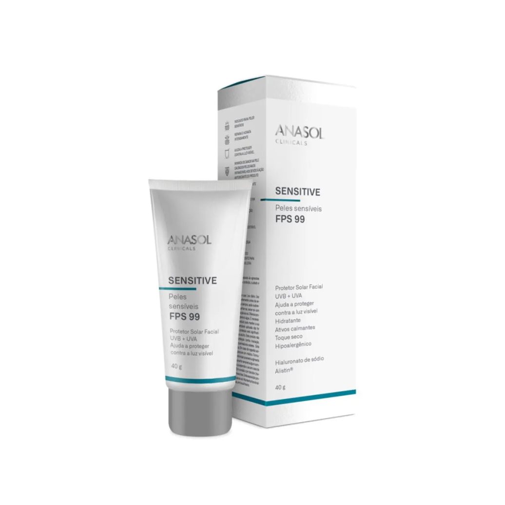 Protetor Solar Facial Sensitive Fps99 40g – Anasol