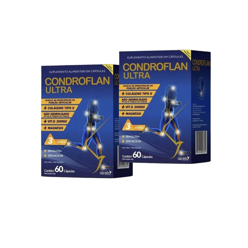 Kit C2 Condroflan Ultra Suplemento Para Articulação - Airela