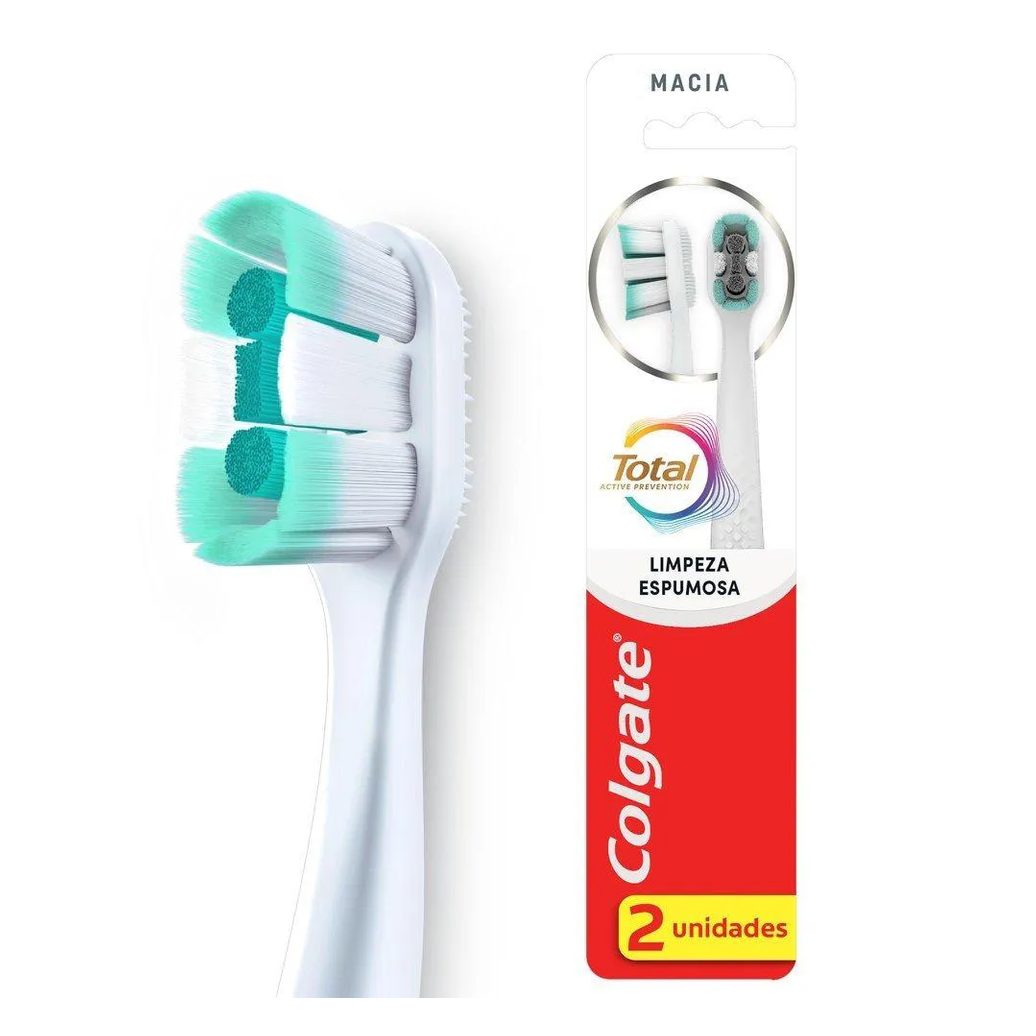 Escova Colgate Total Clean Sof - Embalagem com 2 unidades