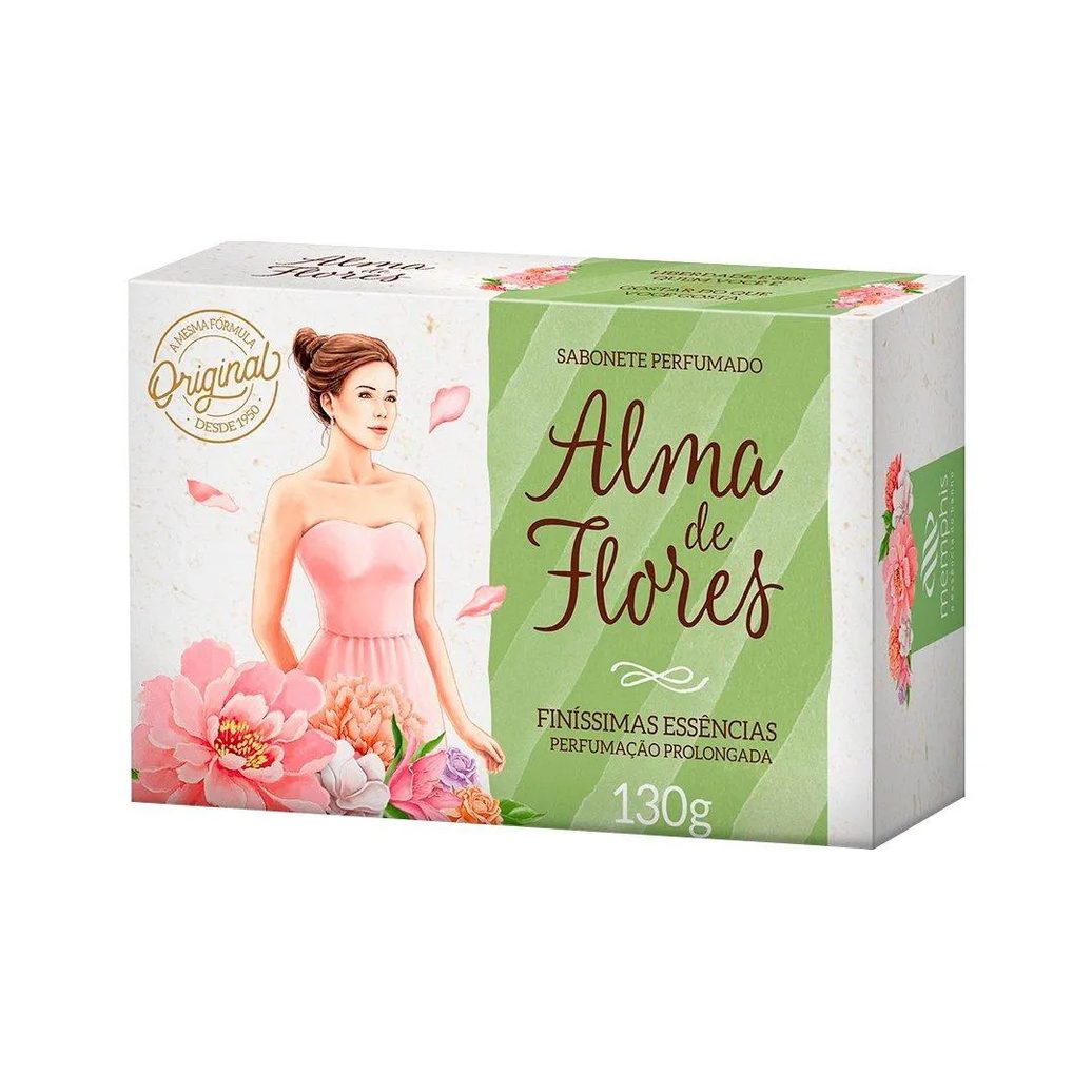 Sabonete Alma de Flores Original 130g Embalagem com 12 unidades