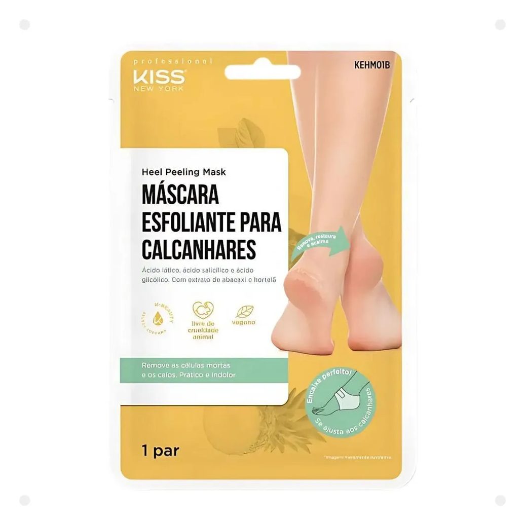 Máscara Esfoliante para Calcanhares Kiss New York Kehm01b