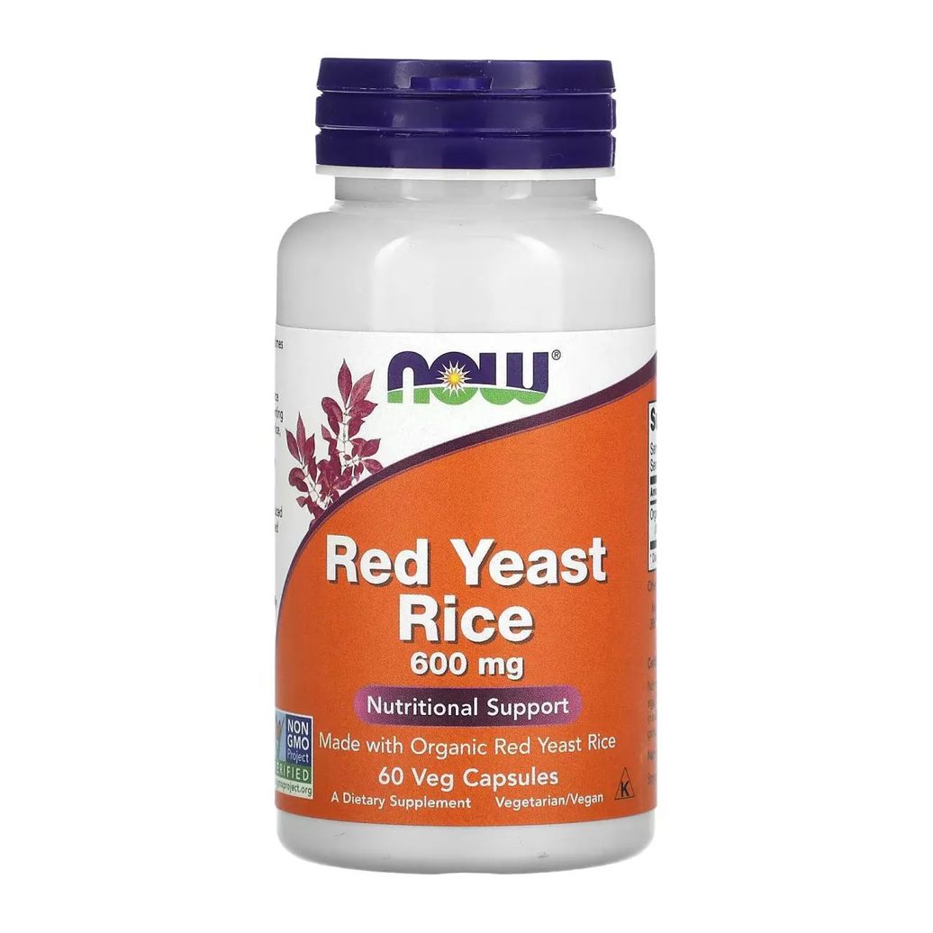 Arroz de Levedura Vermelha 600 Mg 60 Capsulas - Now Foods