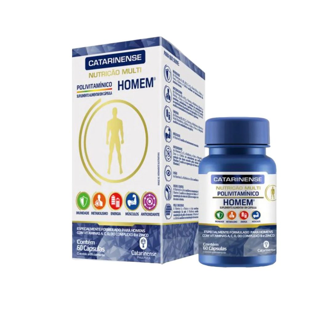 Polivitamínico Vitamina Multi Homem 60 Cps – Catarinense