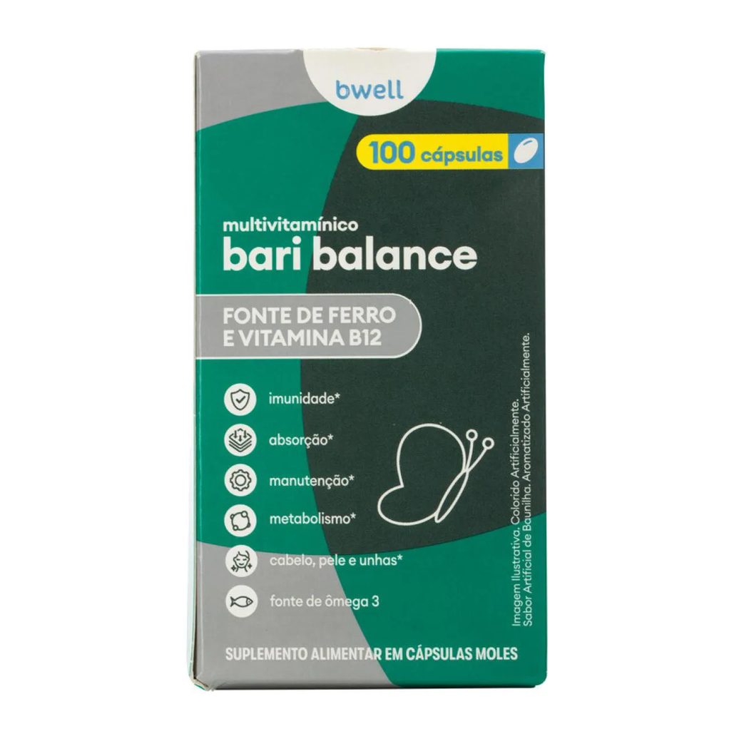Polivitamínico Bariátrico Bwell Bari Balance 100 Cápsulas