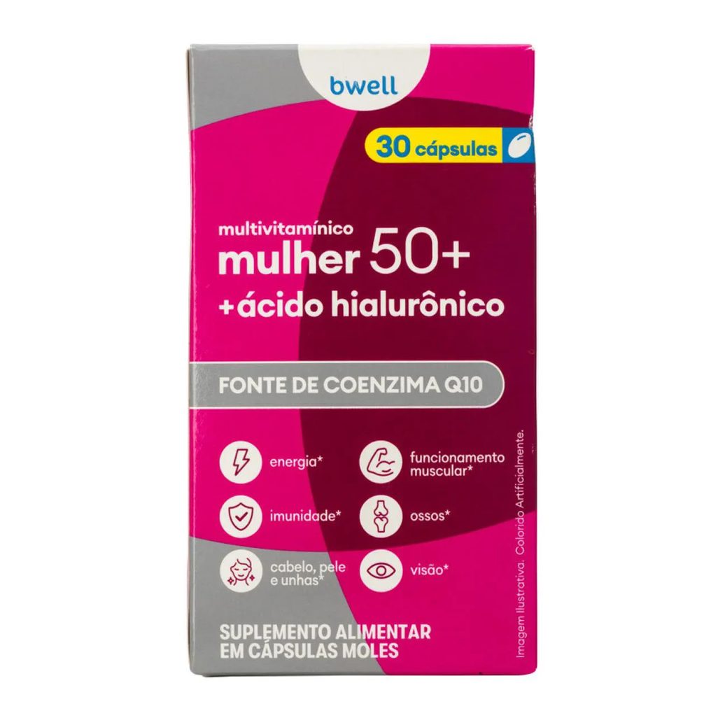 Polivitamínico bwell Mulher Senior 50+ 30 Cápsulas