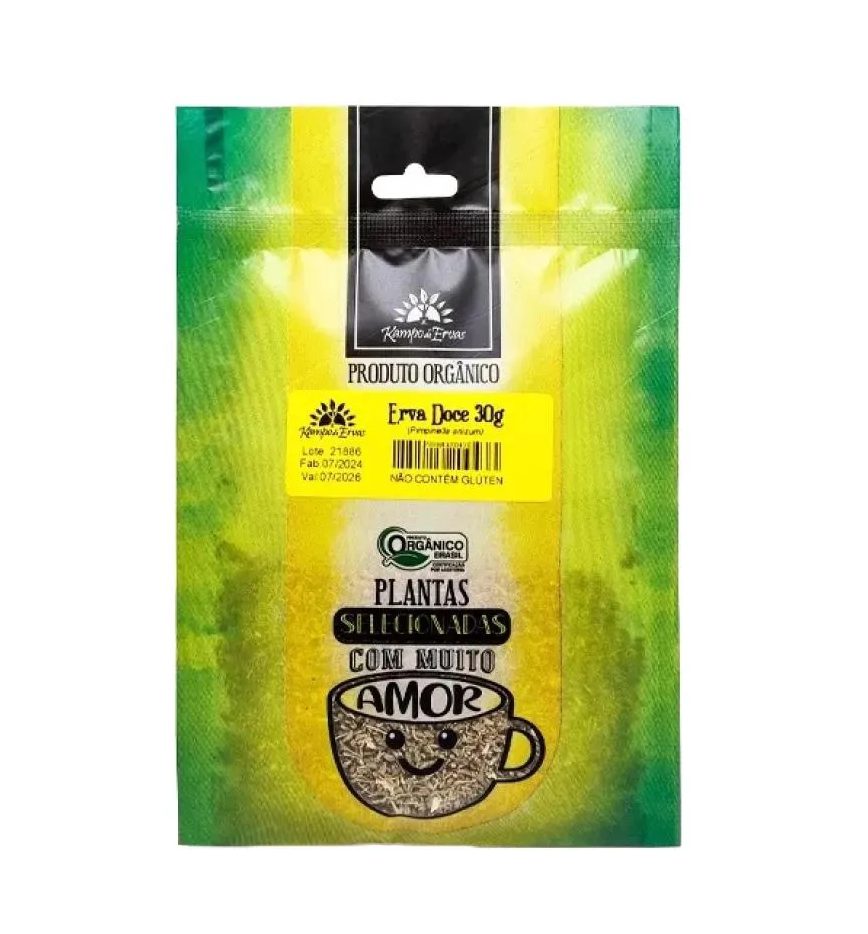 Chá de Erva Doce Orgânica Kampo de Ervas 30g