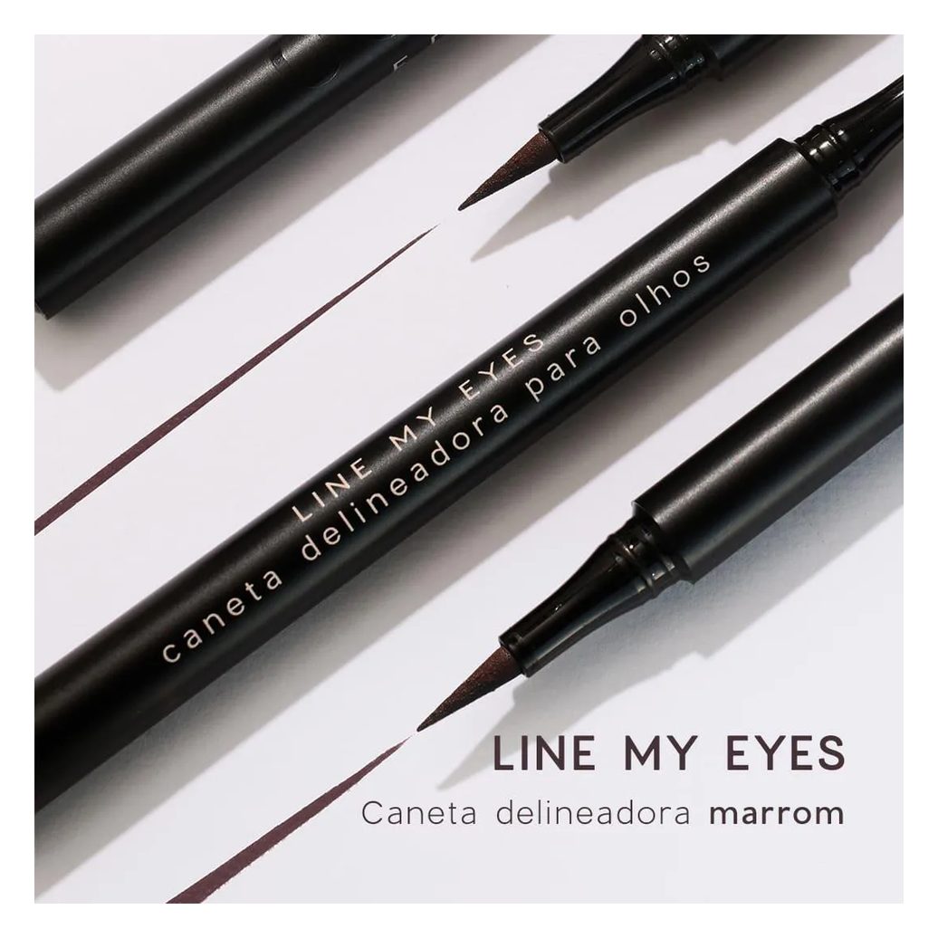 Caneta Delineadora Marrom - Line My Eyes Océane Edition 1,2ml