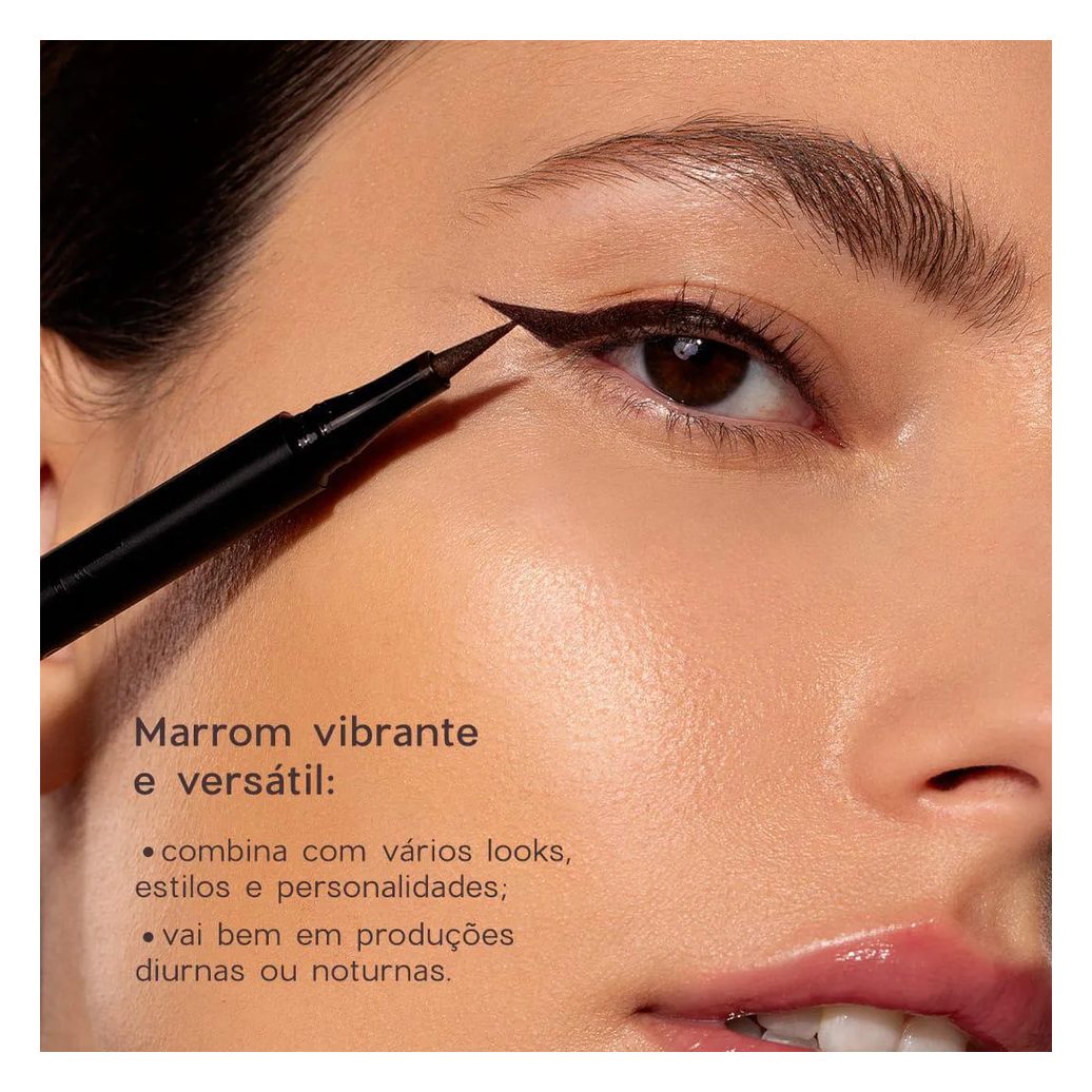 Caneta Delineadora Marrom - Line My Eyes Océane Edition 1,2ml