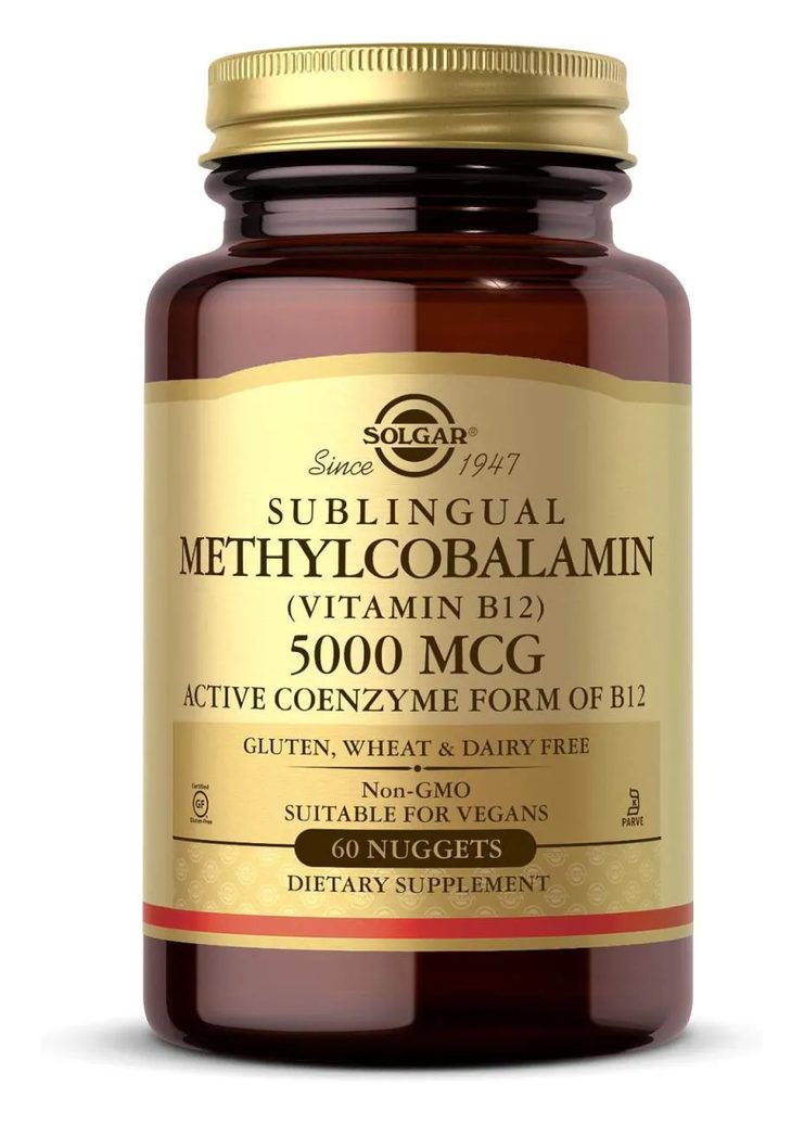 Vitamina Solgar B12 5.000 Mcg 60 cápsulas