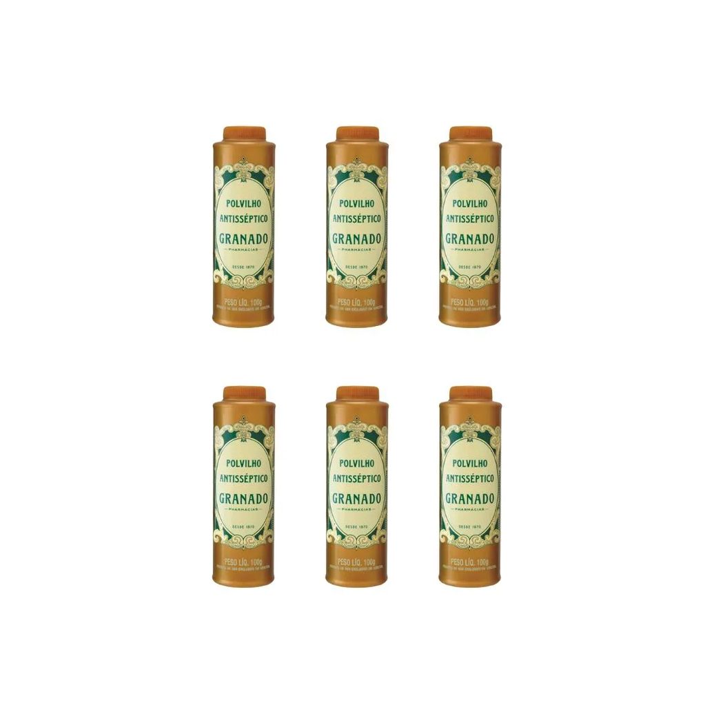 Talco Pes Granado 100g Tradicional - Kit C / 6un