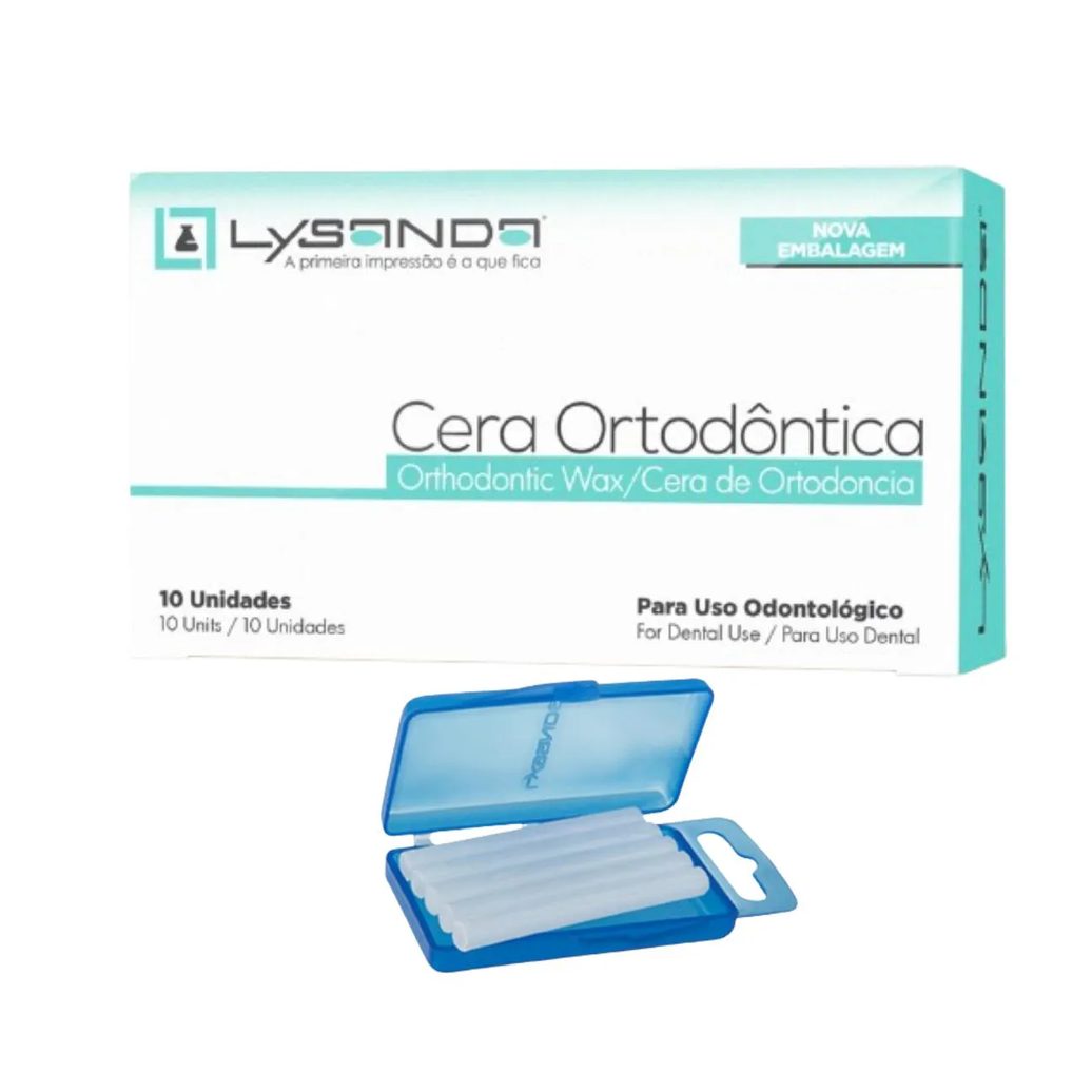 Cera Ortodôntica para Aparelho Proteção Labios 50 Bastões