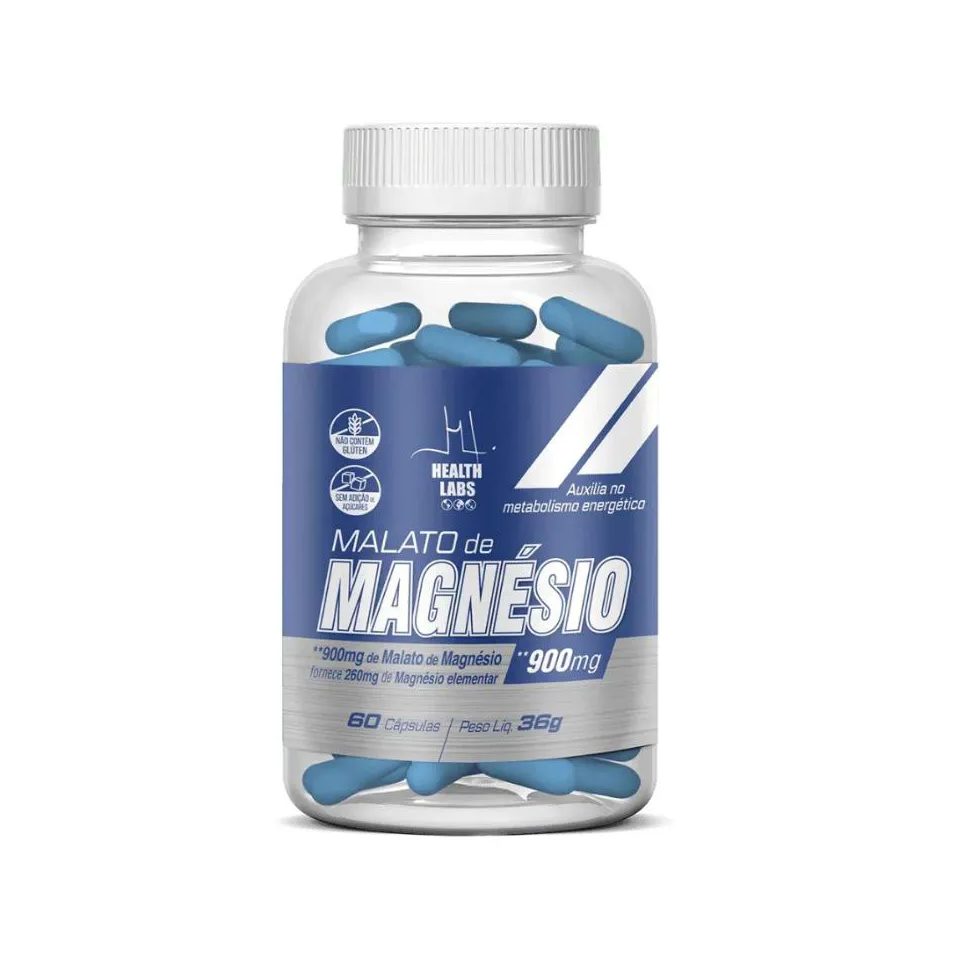 Malato Magnésio 60 cápsulas - Health Labs