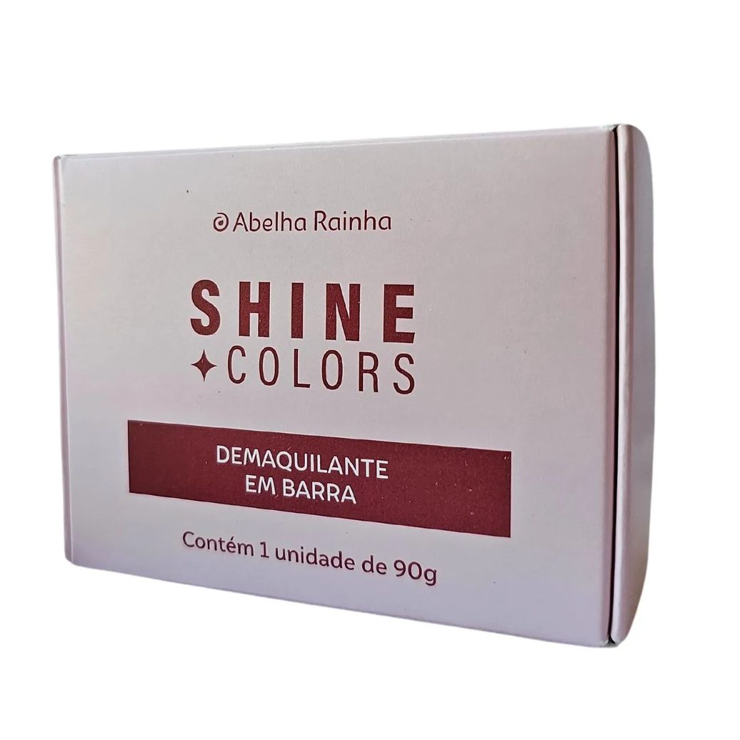 Demaquilante em Barra 2 em 1 Shine Colors Abelha Rainha 90g