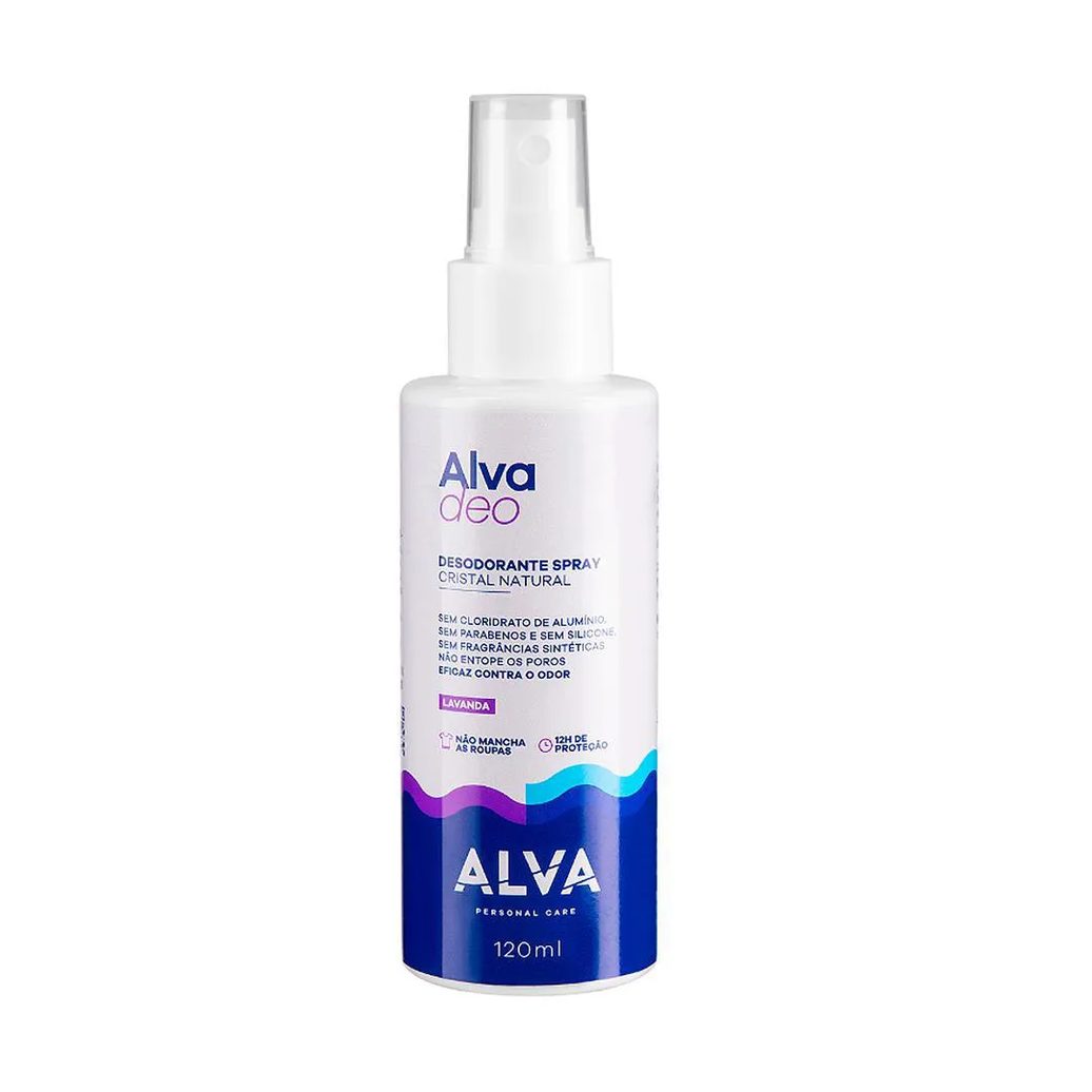 Alva Desodorante Spray Cristal Natural Lavanda 120Ml