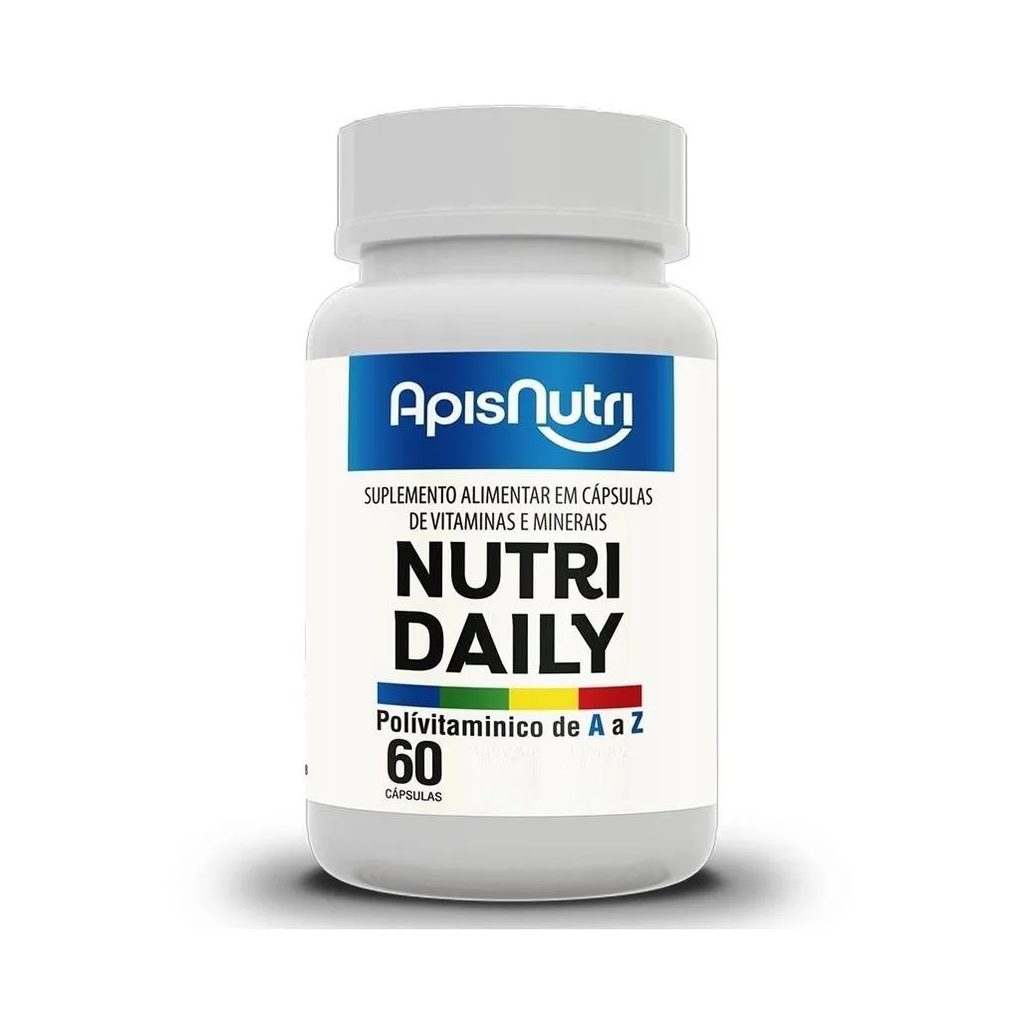 Nutri Daily Polivitamínico A-z - 610mg (60 Cápsulas) - Apisnutri