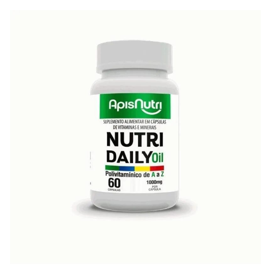 Polivitamínico Concentrado Nutri Daily - 1000mg (60 Cápsulas) - Apisnutri