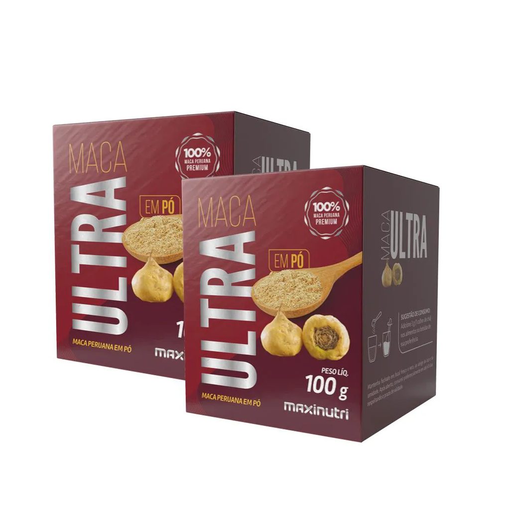 KIT 2 MACA ULTRA EM Pó 100G OGIRINAL 100% MACA MAXINUTRI
