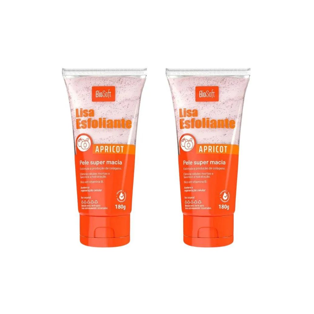 Creme Esfoliante Soft Hair 180g Apricort - Kit C / 2un