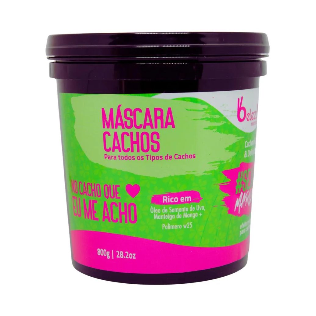 Máscara Capilar no Cacho Que Eu Me Acho Beleza Marcante 800G