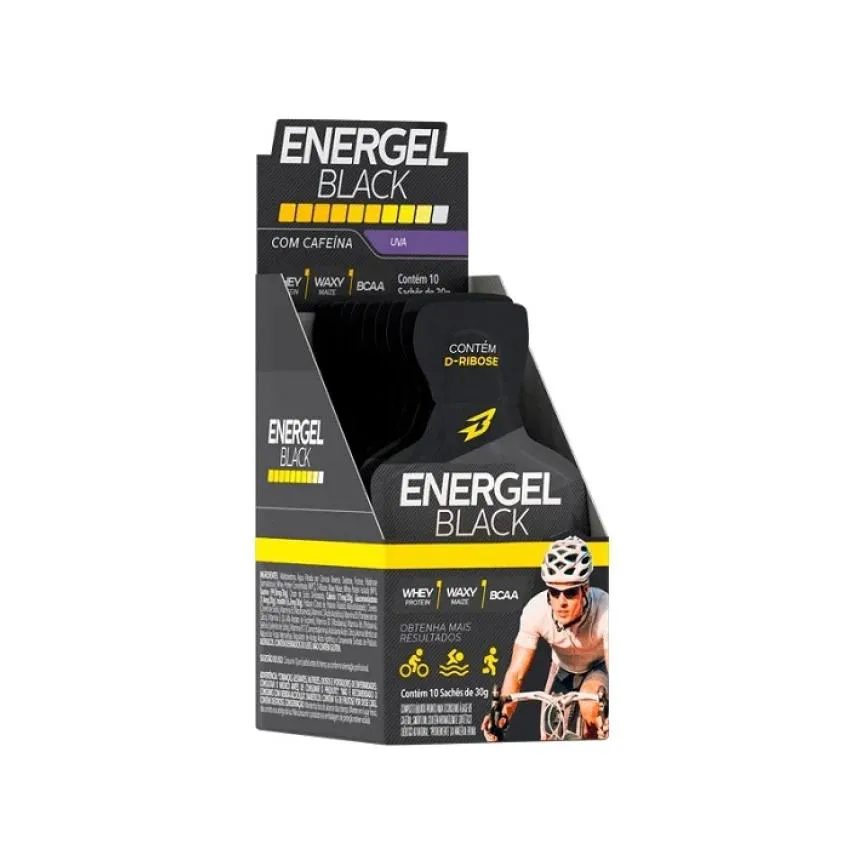 Energel Black Caixa com 10 Sachês (300g) - Sabor: Uva