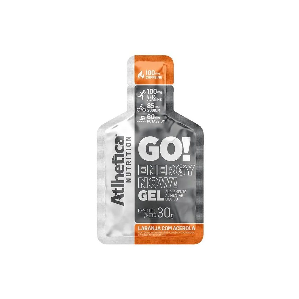 GO ENERGY NOW GEL (DISPLAY 10 UNID. 30G) - SABOR: LARANJA C/ ACEROLA
