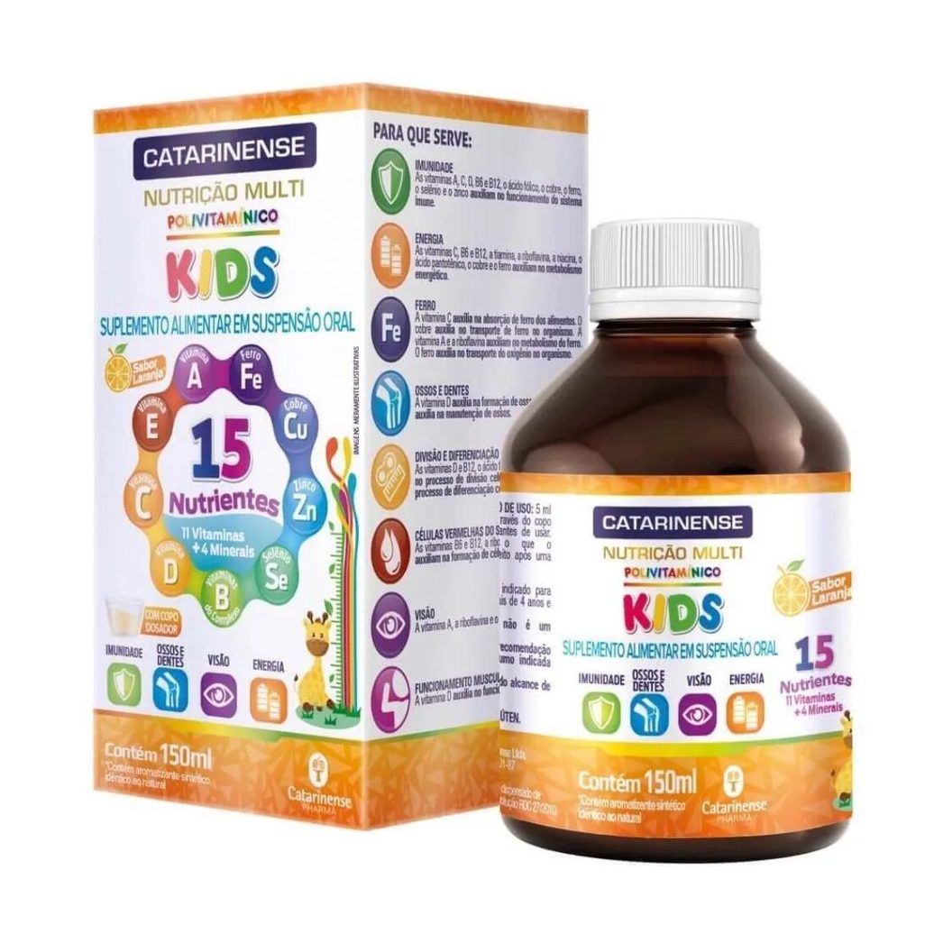 Polivitaminico Kids Multi 150ml Sabor Laranja