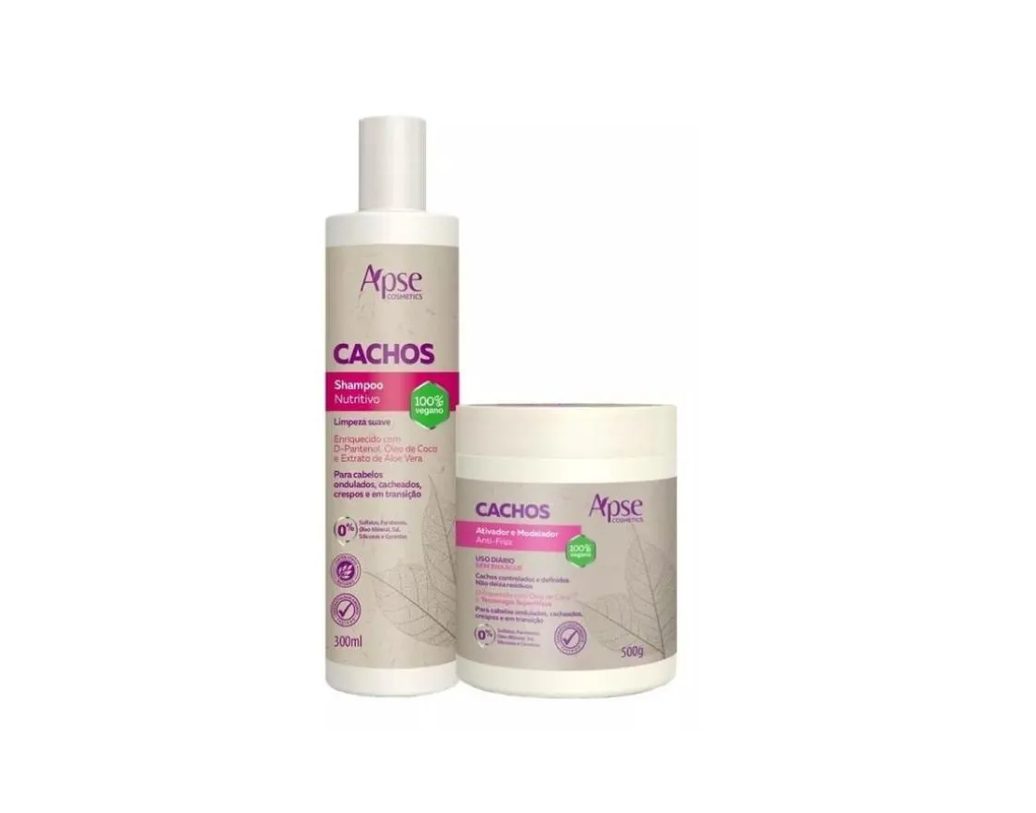 Kit Shampoo 300ml e Ativador 500g Cachos - Apse