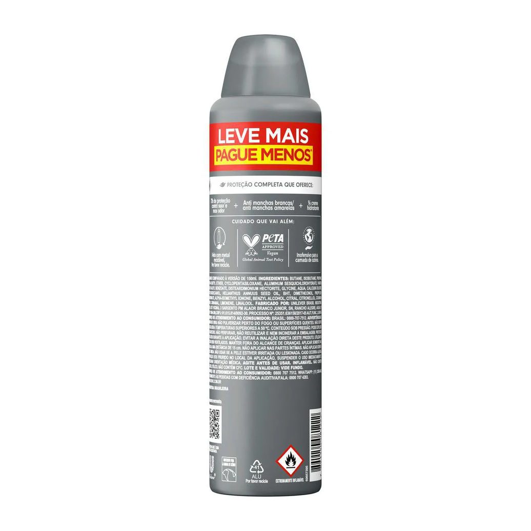 Desodorante Antitranspirante Aerosol Dove Men +Care Invisible Dry 48h 250ml