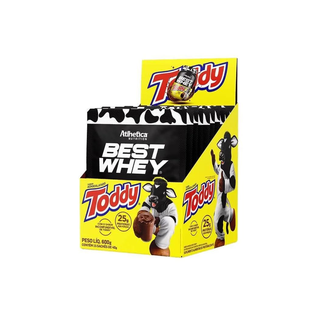 Best Whey Sachê (display com 15 Sachês - 35g) - Sabor: Toddy (sachê 40g)