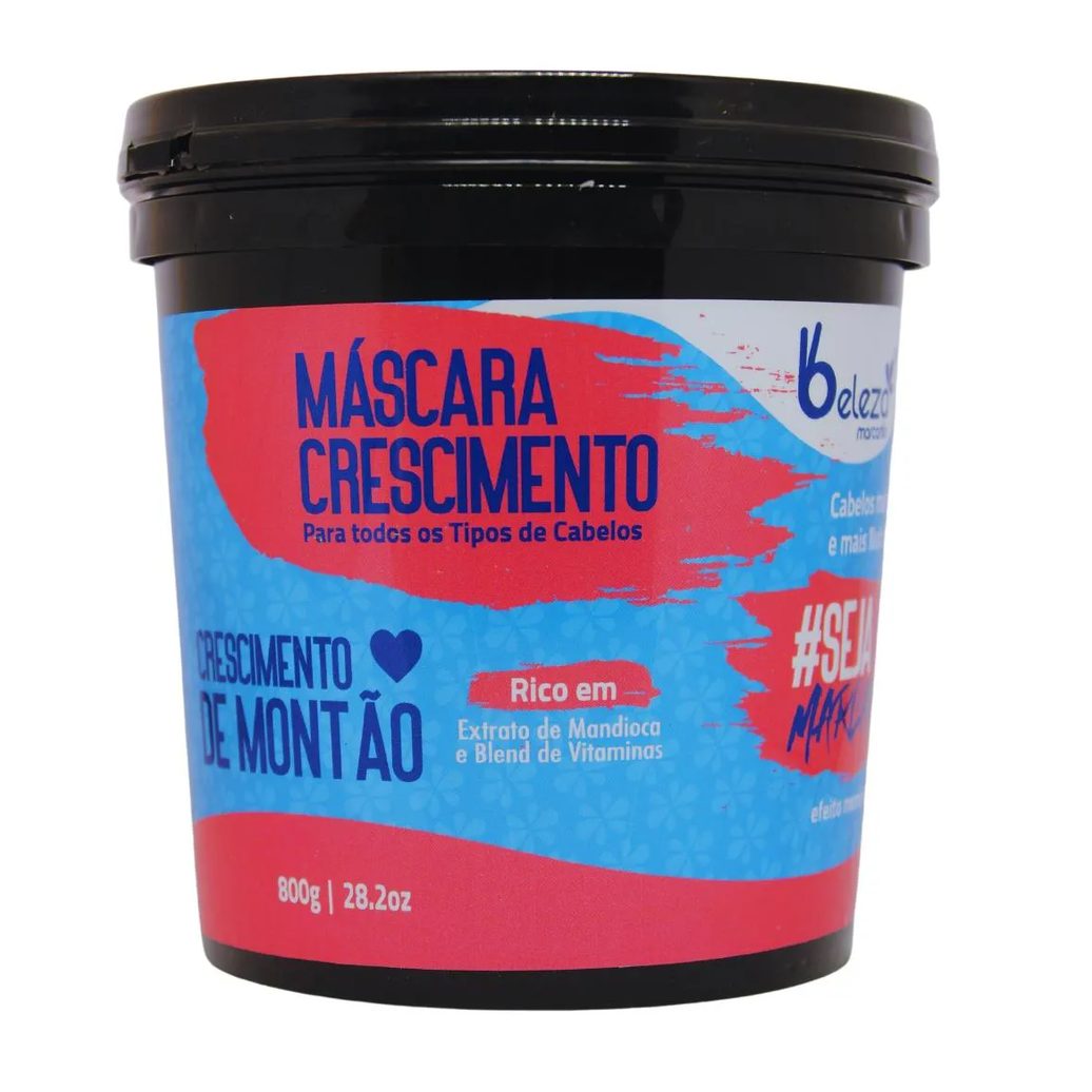 Máscara Capilar Crescimento de Montão Beleza Marcante 800g