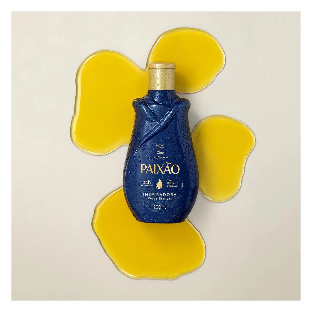 Óleo Deo Corporal Paixão Inspiradora Rosas Brancas 200ml