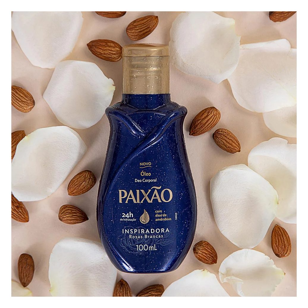 Óleo Deo Corporal Paixão Inspiradora Rosas Brancas 200ml
