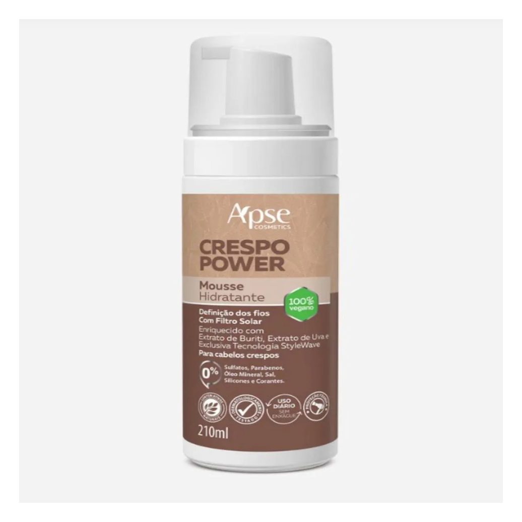 Ápice Mousse Hidratante Crespo Power 210 ML