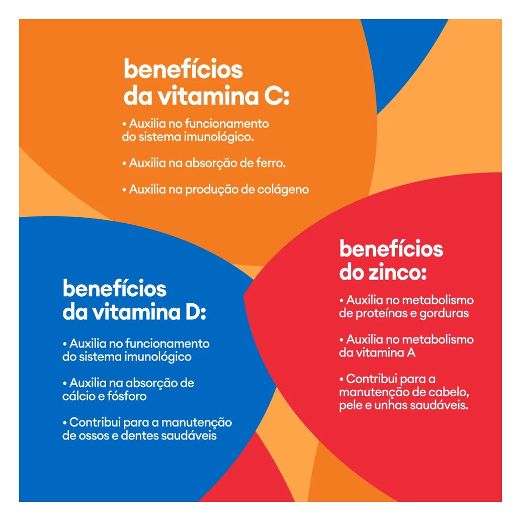 Vitamina C bwell Tripla Ação 30 Comprimidos Efervescentes