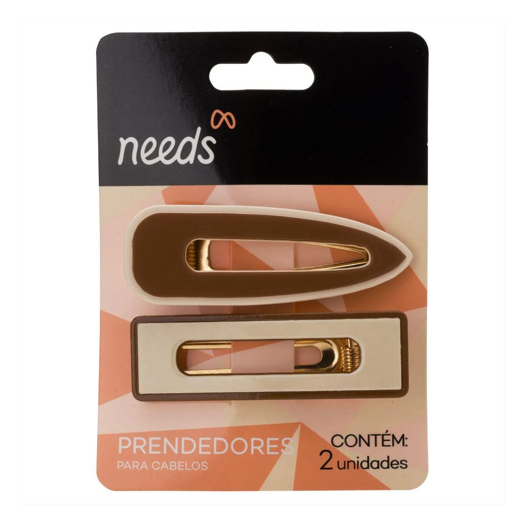 Prendedor de Cabelo Needs Cores Sortidas 2 unidades