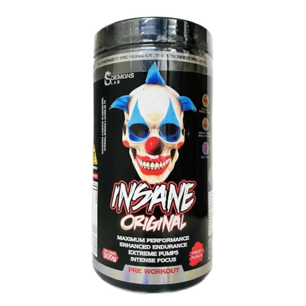 Pre Treino Insane Original Fruit Punch 300g - Demons Lab