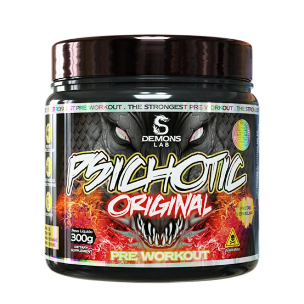 Pre Treino Psichotic Original Frutas Vermelhas 300g - Demons Lab