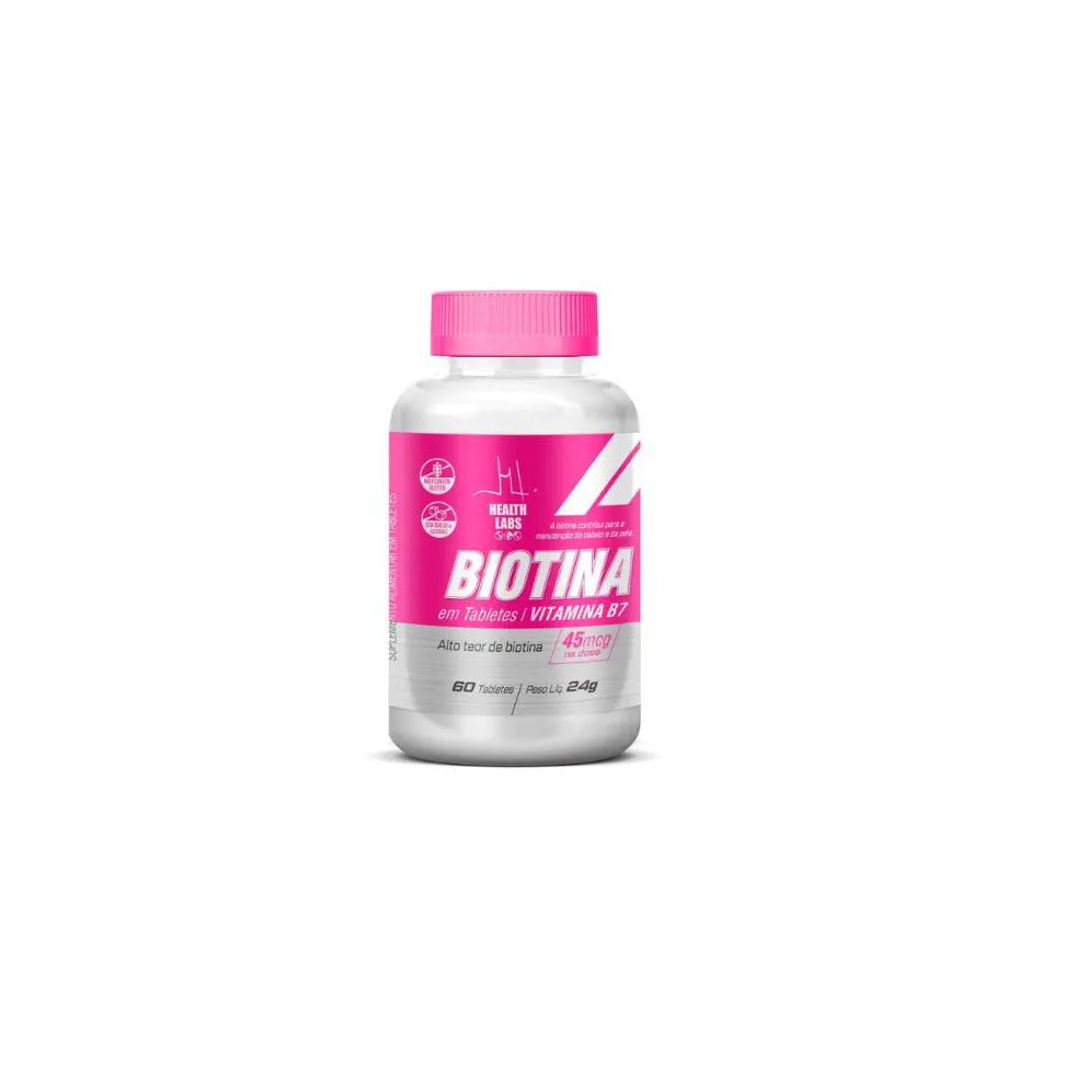 Biotina 60 Tabletes - Health Labs