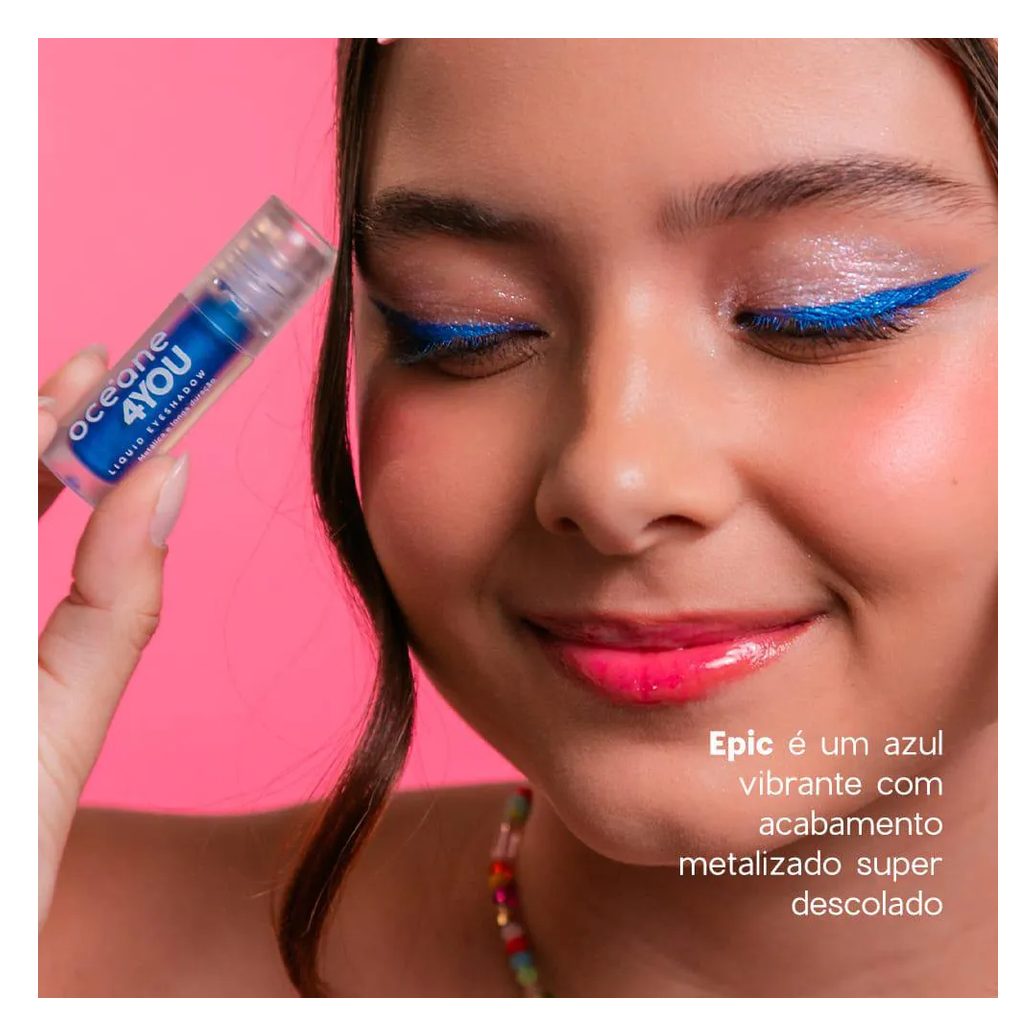 Sombra Líquida Azul - Liquid Eyeshadow Epic 4you 2g
