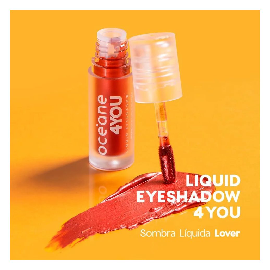 Sombra Líquida Vermelha - Liquid Eyeshadow Lover 4you 2g