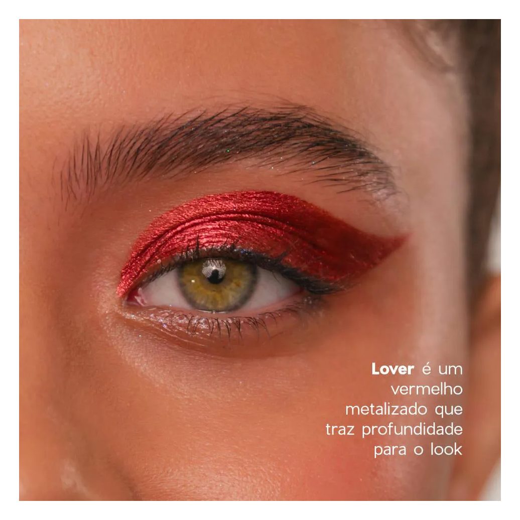 Sombra Líquida Vermelha - Liquid Eyeshadow Lover 4you 2g